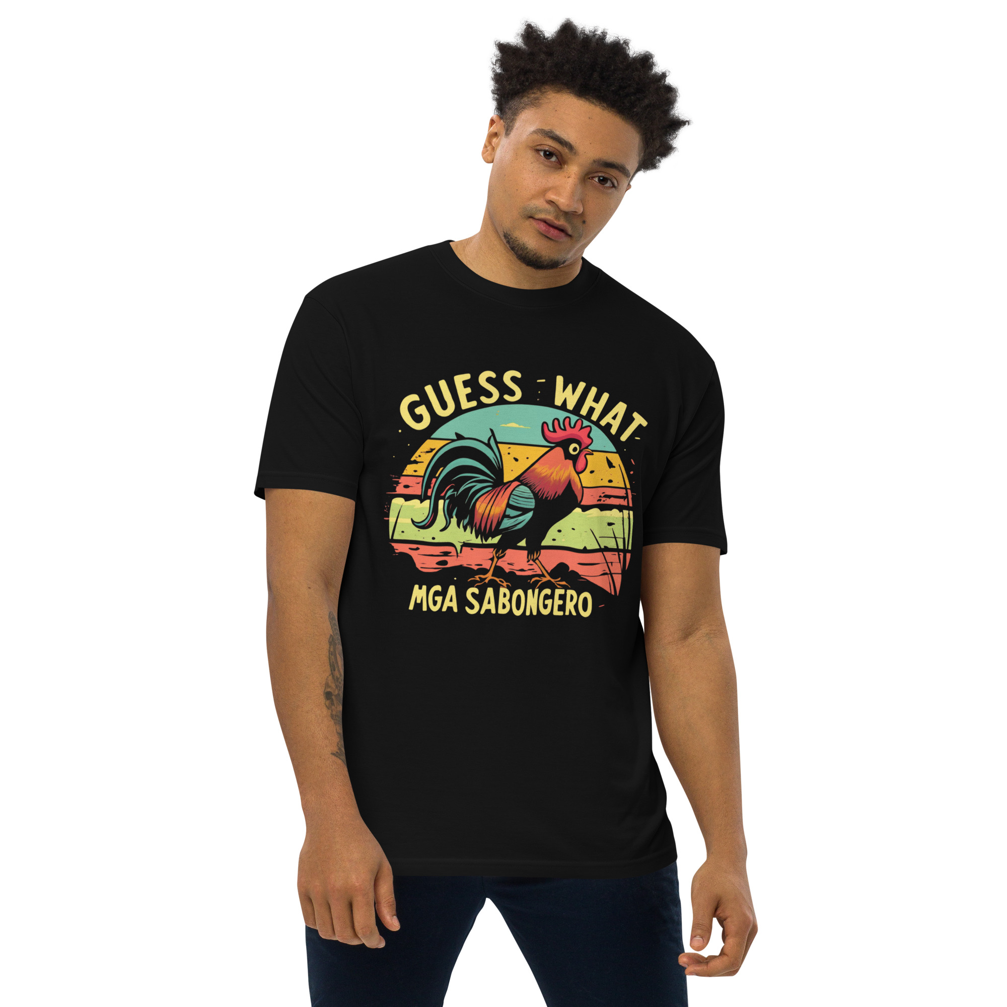 Guess What Sabongero – Men’s Premium Heavyweight Tee | Cotton Heritage MC1086