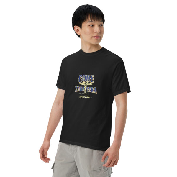 Zaramera "Code" Design – Men’s (Unisex) Garment-Dyed Heavyweight T-Shirt | Comfort Colors 1717 - Image 2