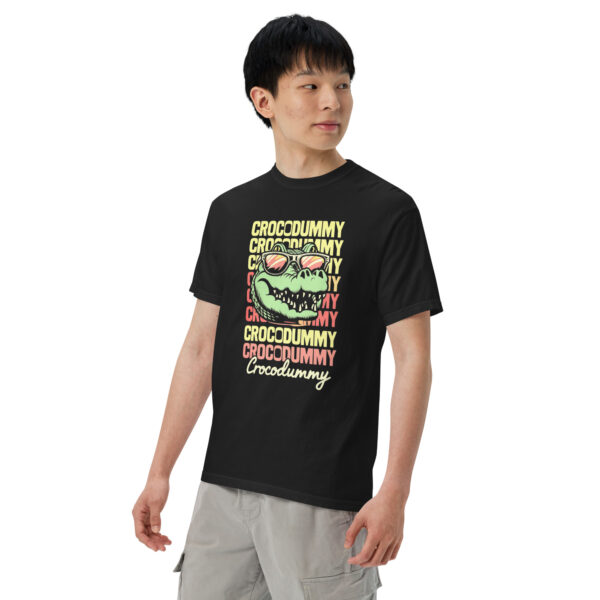 Croco Dummy Design – Men’s (Unisex) Garment-Dyed Heavyweight T-Shirt | Comfort Colors 1717 - Image 2