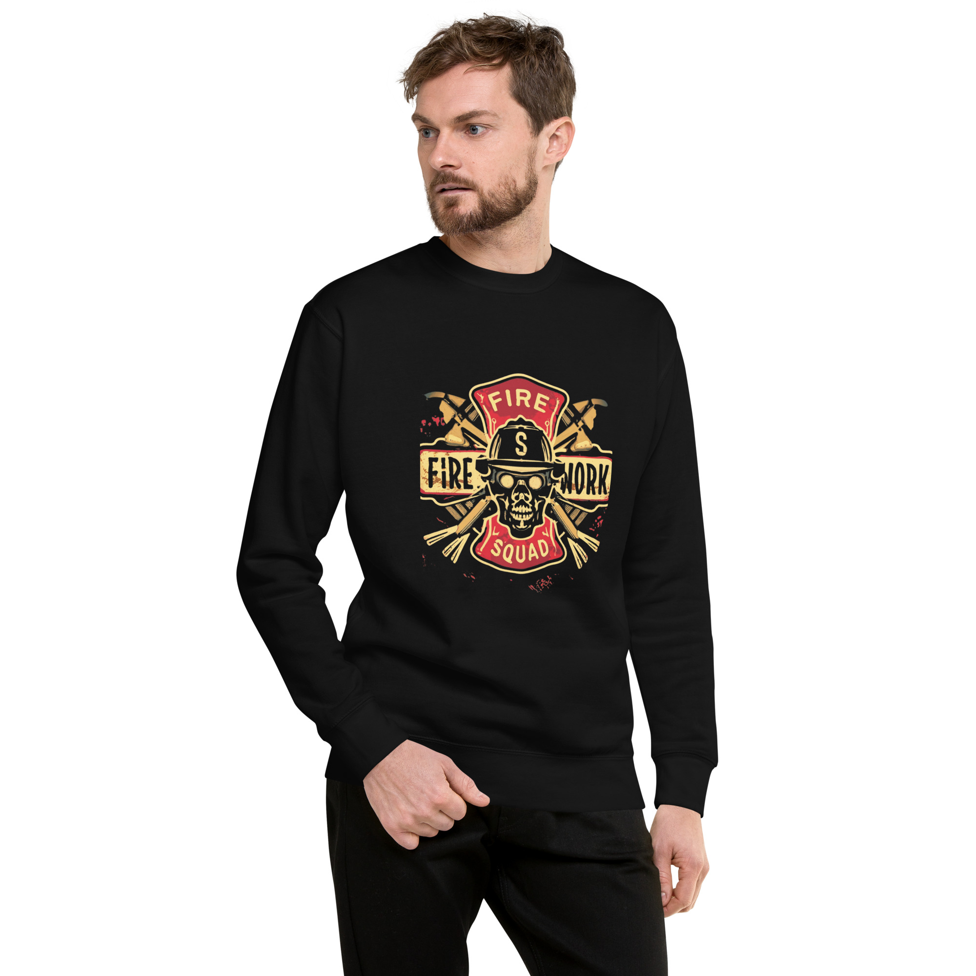 Fire Squad – Men’s (Unisex) Premium Sweatshirt | Cotton Heritage M2480