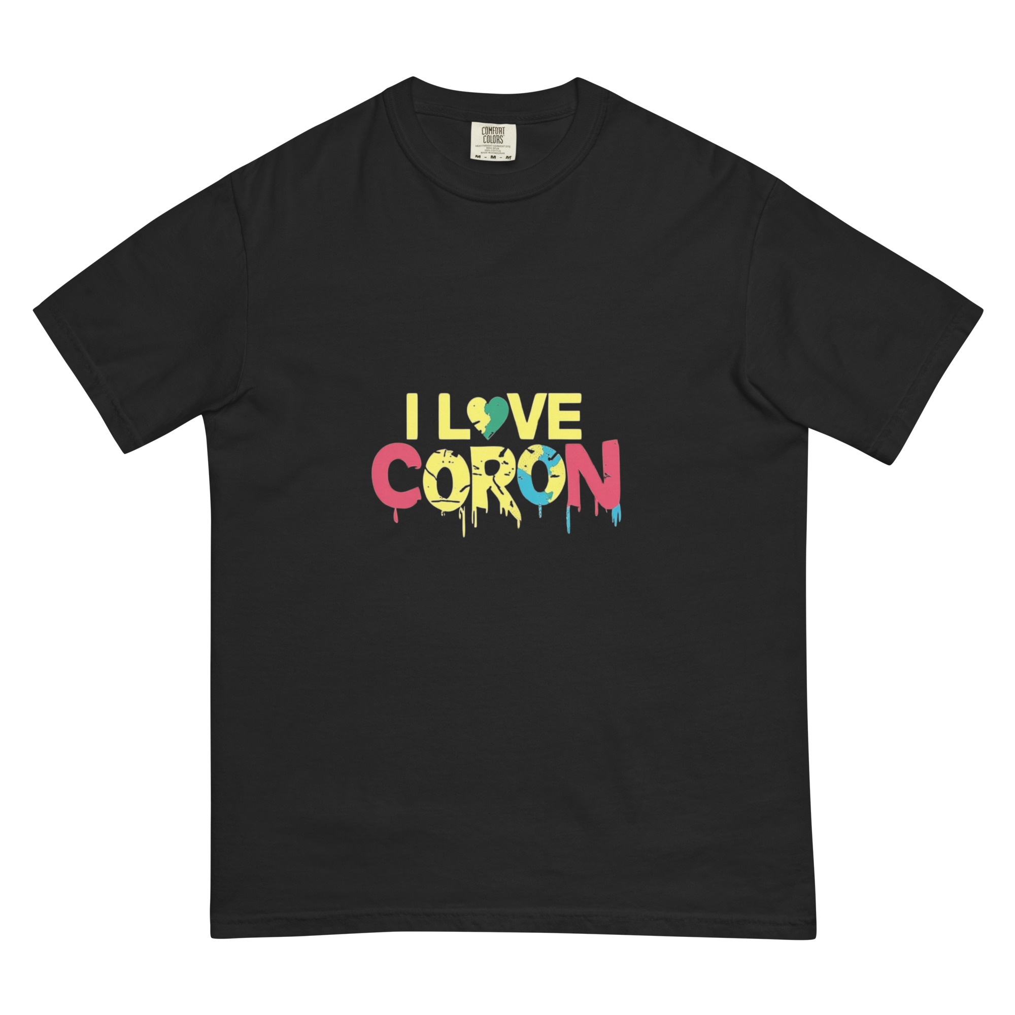 I Love Coron Design – Men’s (Unisex) Garment-Dyed Heavyweight T-Shirt | Comfort Colors 1717