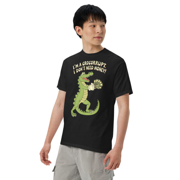 Crocorrupt Design – Men’s (Unisex) Garment-Dyed Heavyweight T-Shirt | Comfort Colors 1717 - Image 2