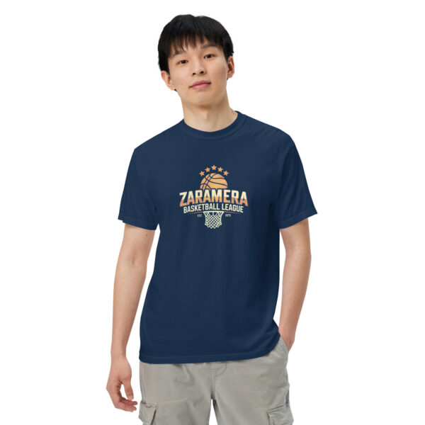 Zaramera “Baskeball League” Design – Men’s (Unisex) Garment-Dyed Heavyweight T-Shirt | Comfort Colors 1717 - Image 2