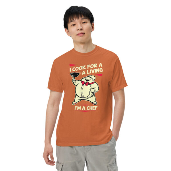 I'm a Chef By Design – Men’s (Unisex) Garment-Dyed Heavyweight T-Shirt | Comfort Colors 1717 - Image 2